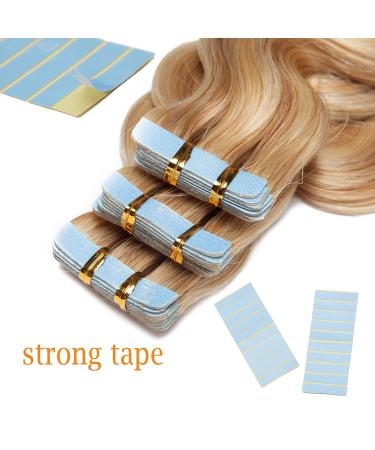 Rich Choices Tape In Extensions - 40PCs 80g Real Remy Hair #18/613 Ash Blonde/White Blonde 35cm - Premium Quality Hair Extensions - Buy Online on GoSupps.com