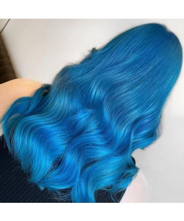 Crazy Color Vibrant Sky Blue Semi-Permanent Hair Dye - 200ml | Vegan Formula, No Bleach or Ammonia - Buy Online on GoSupps.com