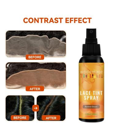 lace tint spray for wigs Melt Fast Drying Melting Spray No Residue Uniform and Natural Water Resistant&Matching Your Skin Tone 100ML(Golden Brown) - Buy Online on GoSupps.com