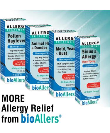 BioAllers Tree Pollen Allergy Treatment Homeopathic Drops - 1 Fl Oz - Buy Online on GoSupps.com
