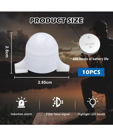 10 PCs LED Electronic Bite Indicator for Fishing | Night Light Alarm Lamp | Ultimate Fishing Bite Alerts - Buy Online on GoSupps.com