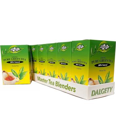 Dalgety Pure Green Herbal Tea 6x40g Cartons (6 Pack) 100% Natural Caffeine Free Tea (Total 108 Teabags) Delicious and Packed with Unique Health Benefits - Buy Online on GoSupps.com