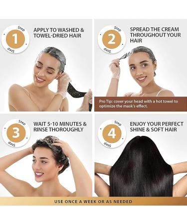 Karsell Collages Hair Treatment - 100ml Deep Repair Argan Oil & Collagen Hair Mask for Dry Damaged Hair (3PCs) - Best International Shipping - Buy Online on GoSupps.com