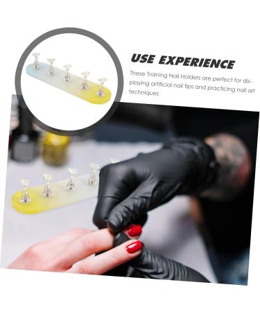 Beaupretty 2 Sets Nail Practice Holder Fake Nails Decor Nail Stands for Nail Art Magnetic Fake Nail Holder Slate Garden Labels Practice Nail Racks Magnetic Nail Racks Beauty Nail Holders Oval - Buy Online on GoSupps.com