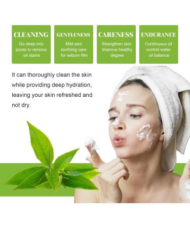 Mousse Nettoyante Au Th Vert - Nettoyant Visage Hydratant Contr le Du S bum Quotidien Rafra chissant Et Non Dess chant(1PCS) 1 g (Lot de 1) - Buy Online on GoSupps.com