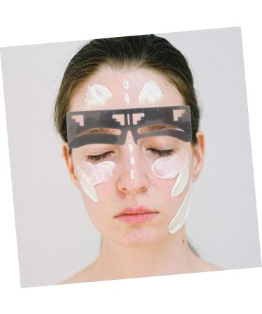 Anneome Stainless 2pcs Clear Ruler Eyebrow Guide Stencil Brow Makeup Supplies Measuring Tool Eyebrow Shape Metal Stainless Steel - Buy Online on GoSupps.com