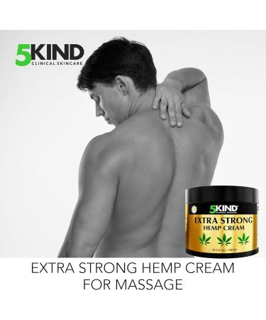 Buy 5kind Extra Strong Hemp Cream 10.1 fl oz | Maximum Strength Joint & Muscle Relief | Soothing Hemp Cream for Back Joints Neck Knees & Shoulders - International Shipping Available - Buy Online on GoSupps.com