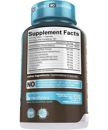 Herbtonics Night Time Burn & Sleep Complex Supports Overnight Metabolism Stress Relief & Deep Sleep. Includes Melatonin Valerian and Green Tea Vegan Bedtime Weight Management (60 Capsules) 1 - Buy Online on GoSupps.com