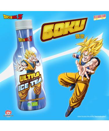 Ultra Ice Tea Bio - Vegan Black Tea Drink with Goku - Refreshing Peach Flavor - 500ml Disposable - International Shipping Available - Buy Online on GoSupps.com