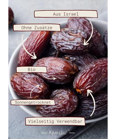 5kg de dattes BIO Medjool avec noyau - dattes naturelles et s ch es doucement provenant d Isra l sans aucun additif - Buy Online on GoSupps.com