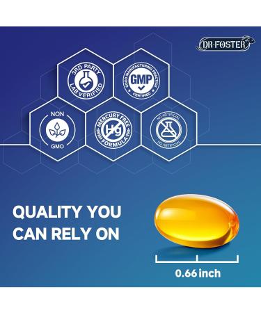 Omega-3 Fish Oil Mini Softgels 1120mg Omega 3 with DHA + EPA Burpless Easy-to-Swallow Supports Heart Brain & Eye Health with Vitamin D3 & E Wild-Caught Non-GMO 120 Softgels 120 Count (Pack of 1) - Buy Online on GoSupps.com