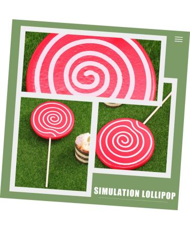 Alipis 8 Pcs Christmas Lollipop Ornaments Giant Lollipop Prop K ds Toys Lollipop Prop Realistic Peg with Hook Food Decor Micro Toys Wedding Decorations Wooden Unique Party Supplies Child - Buy Online on GoSupps.com