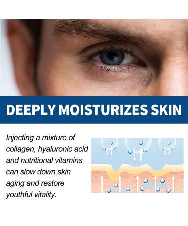 Men's Collagen Anti-Aging Face Moisturizer 50g | Retinol Hyaluronic Acid & Vitamin E | Reduces Wrinkles Firms Skin 24H Hydration | All Skin Types - Buy Online on GoSupps.com