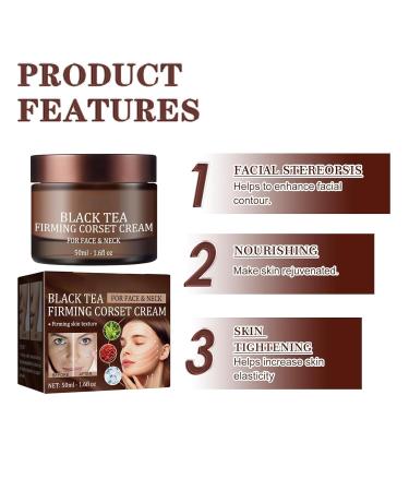 VivaBloom Black Tea Firming Face Cream 1.6 Fl Oz Hydrating Anti-Aging Moisturizer with Fermented Tea & Peptides - Pore Minimizing Skin Tightening Nutrient-Rich Formula - Buy Online on GoSupps.com