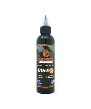 Clenzoil Chain & Sprocket Bike 4 oz. Bottle | Cleaner Lubricant Protectant CLP | Bike Chain Cleaner + Chain Lube in One | Wet Lube Application, Dry Lube Performance