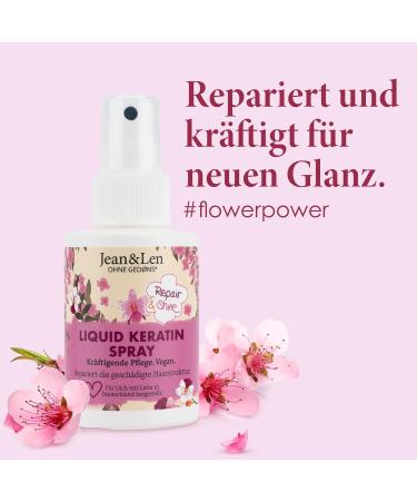 Jean & Len Liquid Keratin Spray | Nourish Damaged Hair with Phyto-Keratin | Sandalwood & Silk Scent | Vegan & Paraben-Free | 100 ml - Buy Online on GoSupps.com