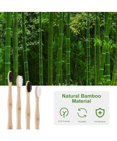 Buy 10 Pack Bamboo Toothbrushes - Sustainable BPA Free Eco-Friendly Wooden Toothbrush Set - Buy Online on GoSupps.com