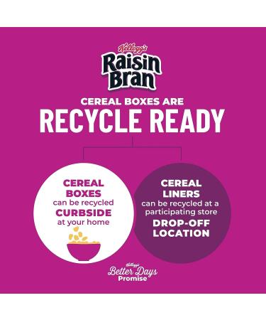 Kellogg's Raisin Bran High-Fiber Cereal 16.6oz Box - Heart Healthy Breakfast Cereal - Buy Online on GoSupps.com
