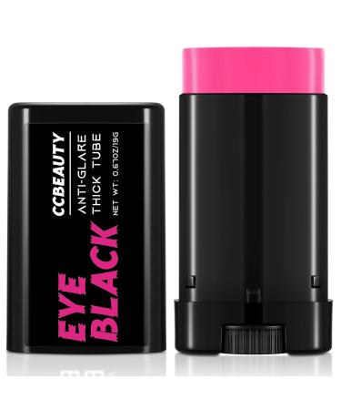 CCbeauty Pink Eye Black Sweatproof Eyeblack Stick for Baseball Football Softball Lacrosse Face Paint Sports Grease Stick for Pro Performance Game Day Cheer Playoffs Accessories for Players & Fans