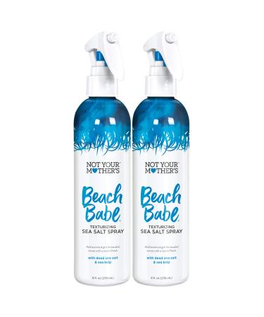 Not Your Mother's Beach Babe Sea Salt Spray (2-Pack) - 8 fl oz - Spray for Tousled Hair - Add Texture and Grit to Hair with a Matte Finish 8 Fl Oz (Pack of 2) Texturizing Waves