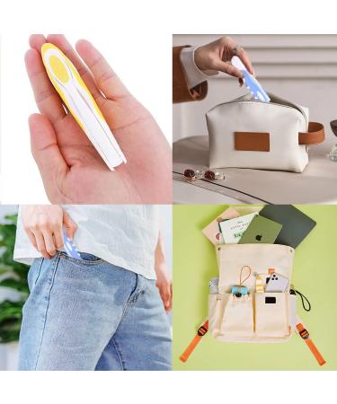2 Pack Travel Toothbrush - Folding Soft Bristle Portable Toothbrushes (Yellow & Blue) for International Travel - Buy Online on GoSupps.com