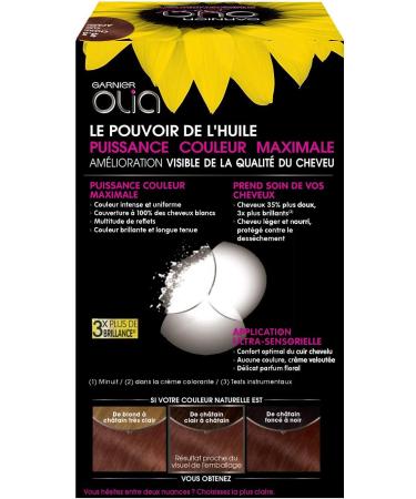 Garnier - Olia - Ammonia-free oil-based chestnut hair dye Ch tain Clair Acajou - Buy Online on GoSupps.com