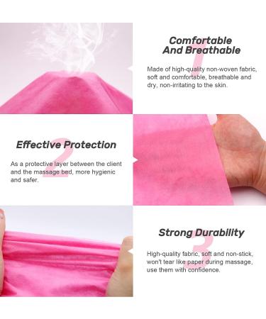 Tvvcalk 100PCS Disposable Massage Table Cover  Waterproof Disposable Bed Sheets for Massage Table  Disposable Bed Covers for Spa Wax Tattoo Salon  Non Woven Fabric  71" x 31" Pink - Buy Online on GoSupps.com