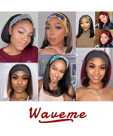 12 Inch Straight Bob Headband Wig for Black Women - Heat Resistant Synthetic Hair for Daily Wear and Cosplay - Buy Online on GoSupps.com