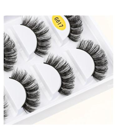 UAMOU 2/20/100 Boxes Mink Lashes Eyelashes 5 pairs Natural Curly Fake Eyelashes Thick Maquiagem Lash Extension Makeup Tools Cheerfully (Color : 5 pairs G617 Size : 50 boxes)