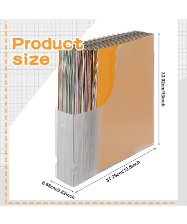 Jutom 6 Pcs Vertical Scrapbook Paper Holder Frosted Scrapbook Storage Organizer 12x12 Paper Storage Organizer Foldable Scrapbook Paper Storage for Cardstock Vinyl Paper Craft Paper File - Buy Online on GoSupps.com