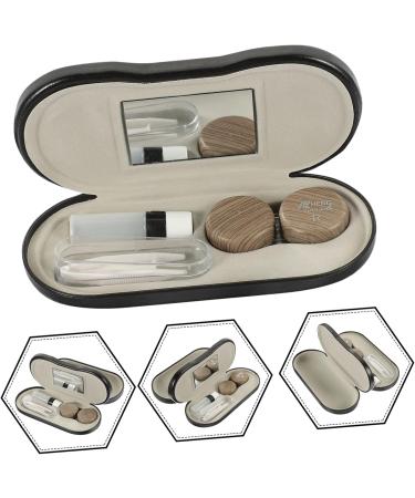 Tidtaleo 2-in-1 Travel Glasses Case & Contact Lens Holder - Stylish Portable Storage Box for Outdoor & Everyday Use (15.8x7.4cm) - Buy Online on GoSupps.com