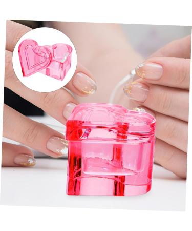 Beavorty Dappen Dish for Acrylic Nails Glass Crystal Cup with Lid Mini Heart Glass Nail Dish Nail Art Liquid Holder Acrylic Liquid Powder Glass Cup Nail Crystal Bowl Pink Dappen Dish - Buy Online on GoSupps.com