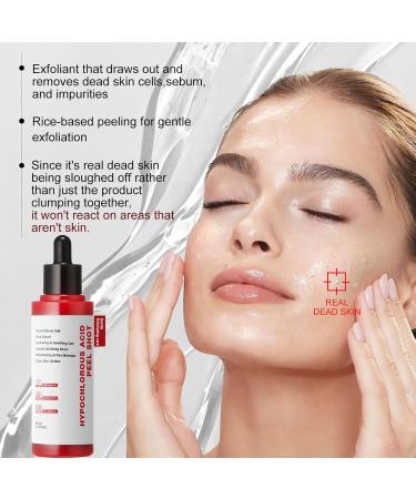 Gentle Exfoliating Serum with Hypochlorous Acid & Rice Extract - Daily Peel Solution for Smooth & Radiant Skin - 80ml - Buy Online on GoSupps.com
