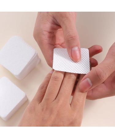 VONKMATT Lint Free Wipes For Nails 300 Pcs Nail Wipe Pads Lint Free Art UV Gel Polish Absorbent Remover Wipes for Diy Nail (White) - Buy Online on GoSupps.com
