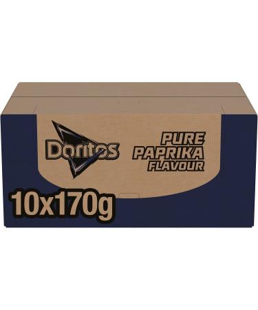  Doritos Doritos Tortilla Chips Pure Paprika Box of 10 x 170g - Buy Online on GoSupps.com