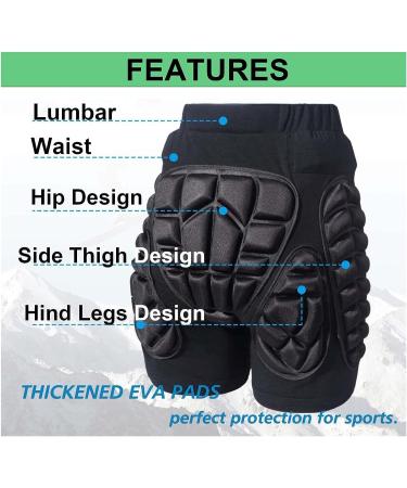 LAOSHE 3-in-1 Padded Knee and Elbow Pads Set for Skiing, Snowboarding, and Skating - XX-Large - Buy Online on GoSupps.com