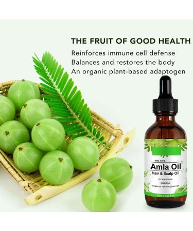 Indian Amla Oil - 100% Natural Hair & Skincare Solution for Beautiful Long Soft & Strong Hair - Nourishing Indian Hair Oil for Skin & Face - Buy Online on GoSupps.com