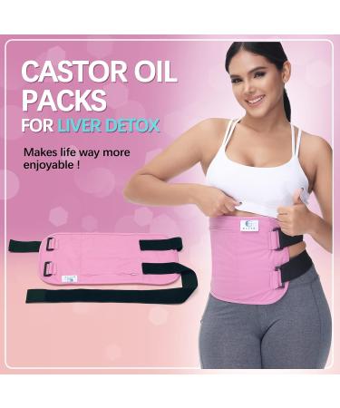 Reusable Bio-Ribinus Oil Pack Wrap for Liver - Soft Cotton Pink Compress Anti-Oil Leak Less Disorder - Shop Internationally - Buy Online on GoSupps.com