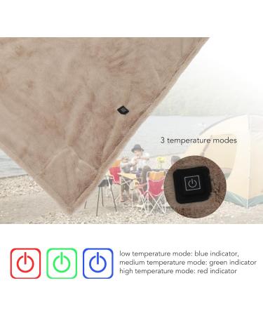 VGEBY Electric Blanket - 5.2ft Soft Heating Blanket with 3 Temperature Modes for Home Office Car & Outdoor Perfect for Camping & Comfort - Buy Online on GoSupps.com