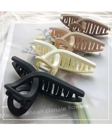 Venhay 4.3 Inch Hair Claw Clips - No Slip Matte Jaw Butterfly Clips for Women and Girls - 4 Pack - Buy Online on GoSupps.com