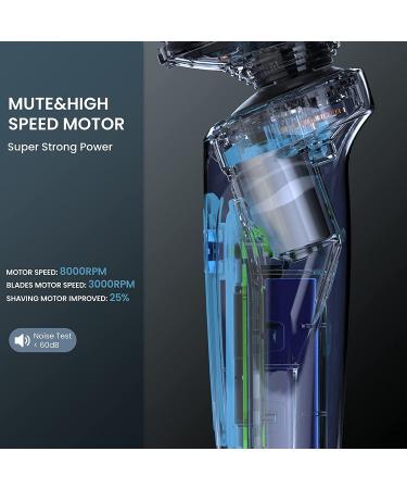 SweetLF 3-in-1 Electric Razor for Men - 5D Rotary Shaver, Waterproof, Type-C Charging, Metal Body - Buy Online on GoSupps.com