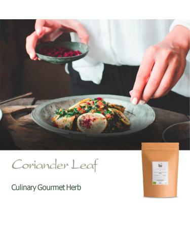 Organic Dried Coriander Leaves - Premium Quality Spice (100g) | Dried Coriander Leaf for International Shipping - Buy Online on GoSupps.com