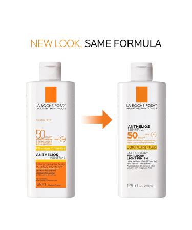 La Roche-Posay Body Sunscreen Anthelios Sunscreen Broad Spectrum UVA & UVB Sun Protection Fragrance-Free Non-Comedogenic Non Greasy Hypoallergenic Travel Sunscreen Dermatologist Recommended MINERAL SUNSCREEN SPF 50 - Buy Online on GoSupps.com