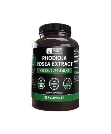 Pure Original Ingredients Rhodiola Rosea (365 Capsules) No Magnesium Or Rice Fillers Always Pure Lab Verified 510 mg