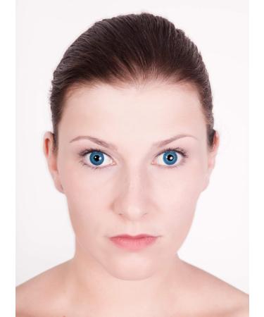 Buy Blue Iris Contact Lenses - Annual Prescription -4.0 Dioptria for Halloween & Parties | International Shipping Available - Buy Online on GoSupps.com