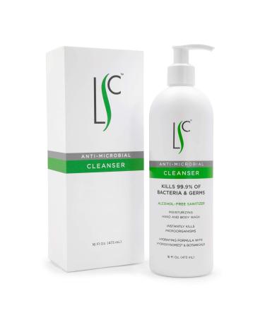 Hand and Body Wash Cleanser for Adults and Children With Sensitive Skin Unscented Sanitizing Foaming Gel (16 Ounce Bottle) 16 Fl Oz (Pack of 1)
