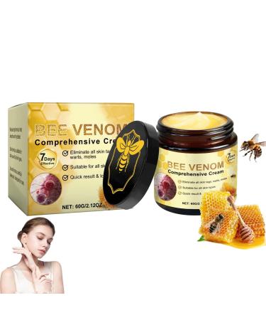 EONFAVE Cr me compl te au venin d'abeille pommade au venin d'abeille gel Bee Venom Skin Care pour soulager les peaux s ches hydratation soin doux cr me de r paration de venin d'abeille pour tous 60 g (Lot de 1)
