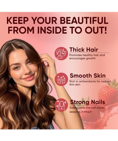 Neonomicon Lumin Hair Growth Gummies with Biotin Vitamin C & E Rosemary Saw Palmetto Supports Healthy Hair Growth & Strength Skin & Nail Care Mixed Berry Flavor 60 Gummies (1) - Buy Online on GoSupps.com