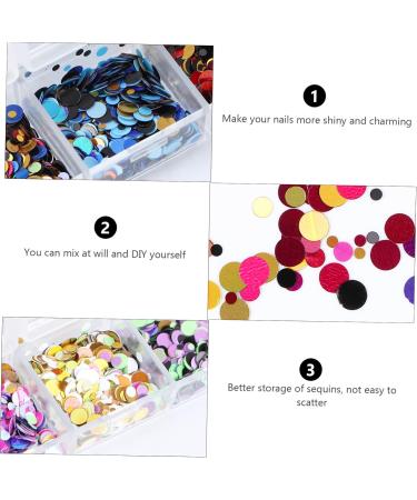 Healeved Nail Art Accessories Ultra-Thin Glitter Sequins & Crown Bow Clips for Stunning Nail Designs | Assorted Colors & Stainless Steel Stickers - Buy Online on GoSupps.com