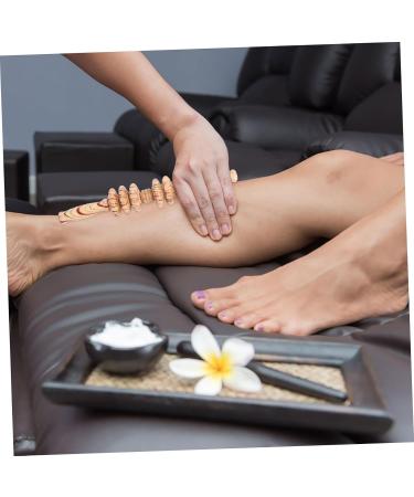 Beaupretty Wooden Massage Roller - Handheld Muscle Massager for Back & Body Relief | Eco-Friendly Wood Massage Device - Buy Online on GoSupps.com